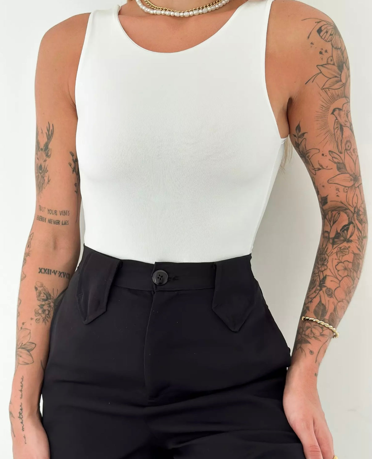 White Tank Bodysuit
