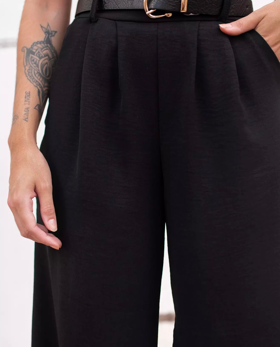 Black Flowy Pants