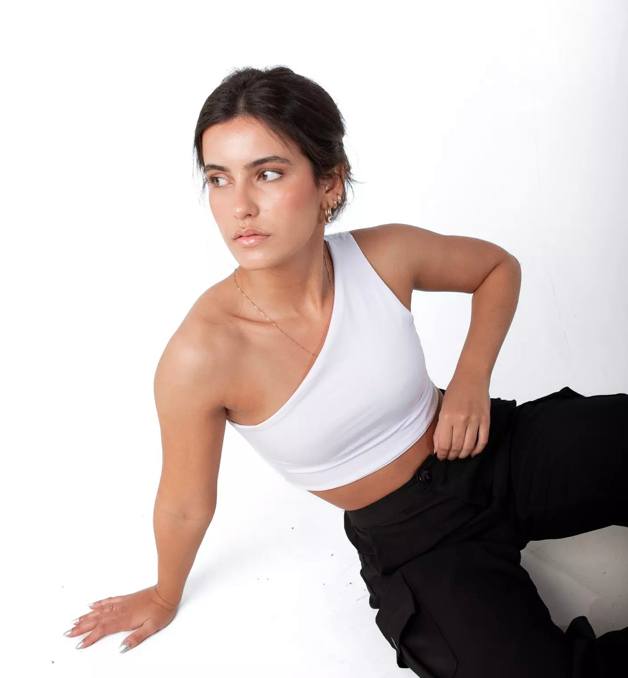 White Crop Top