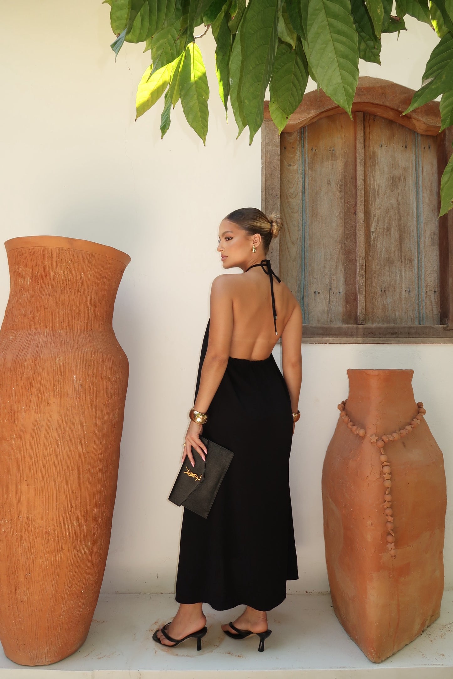 Black Halter Maxi Dress