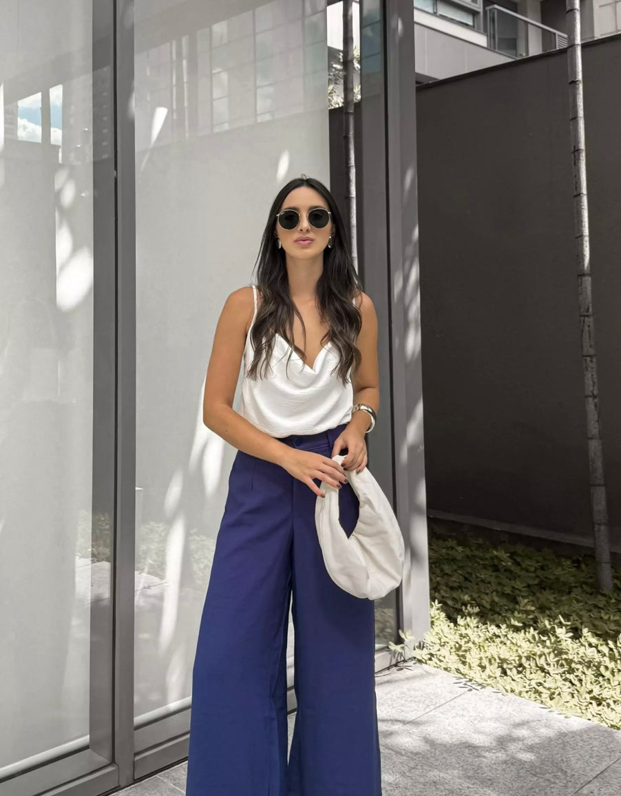 White Drape Top