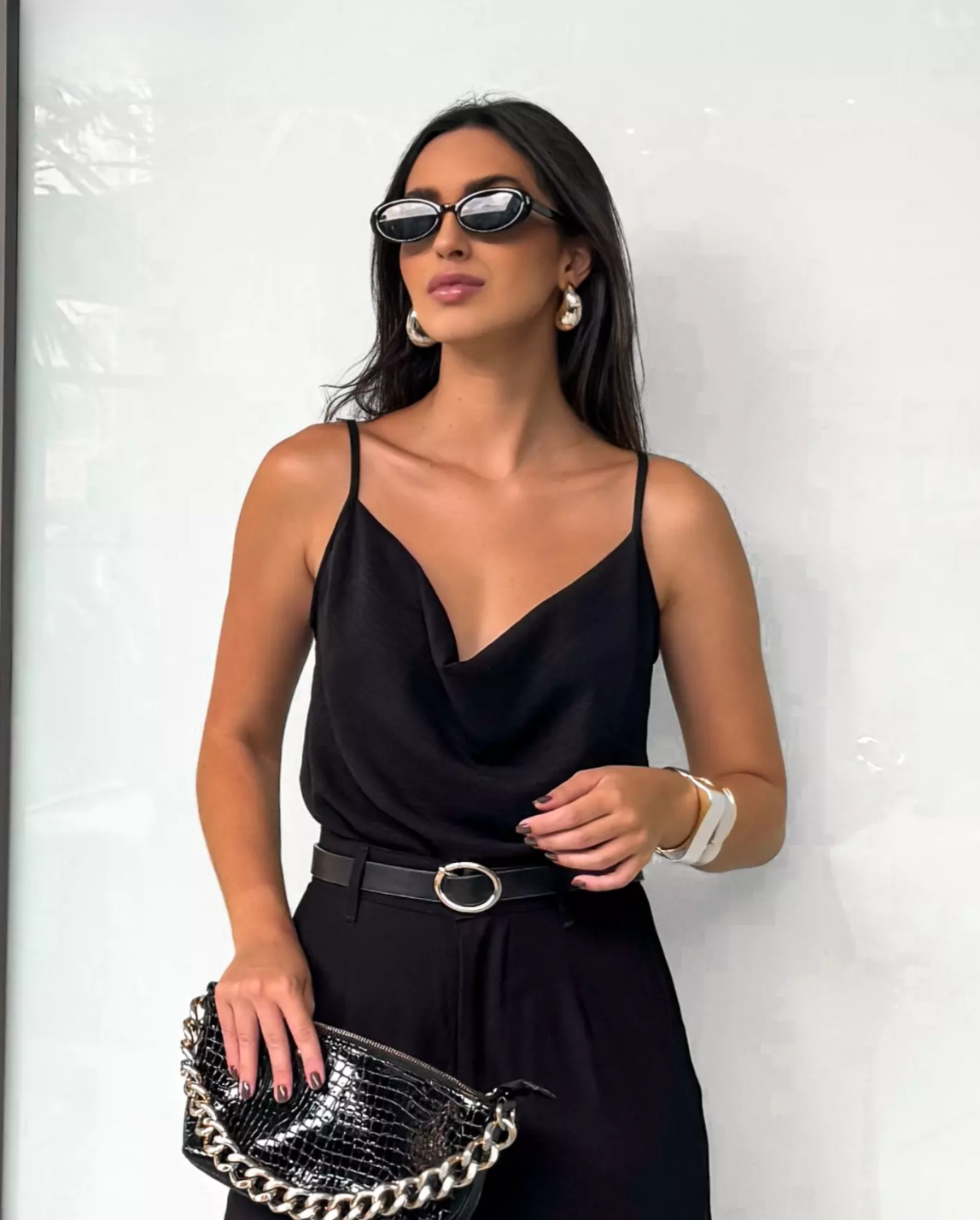 Black Drape Top