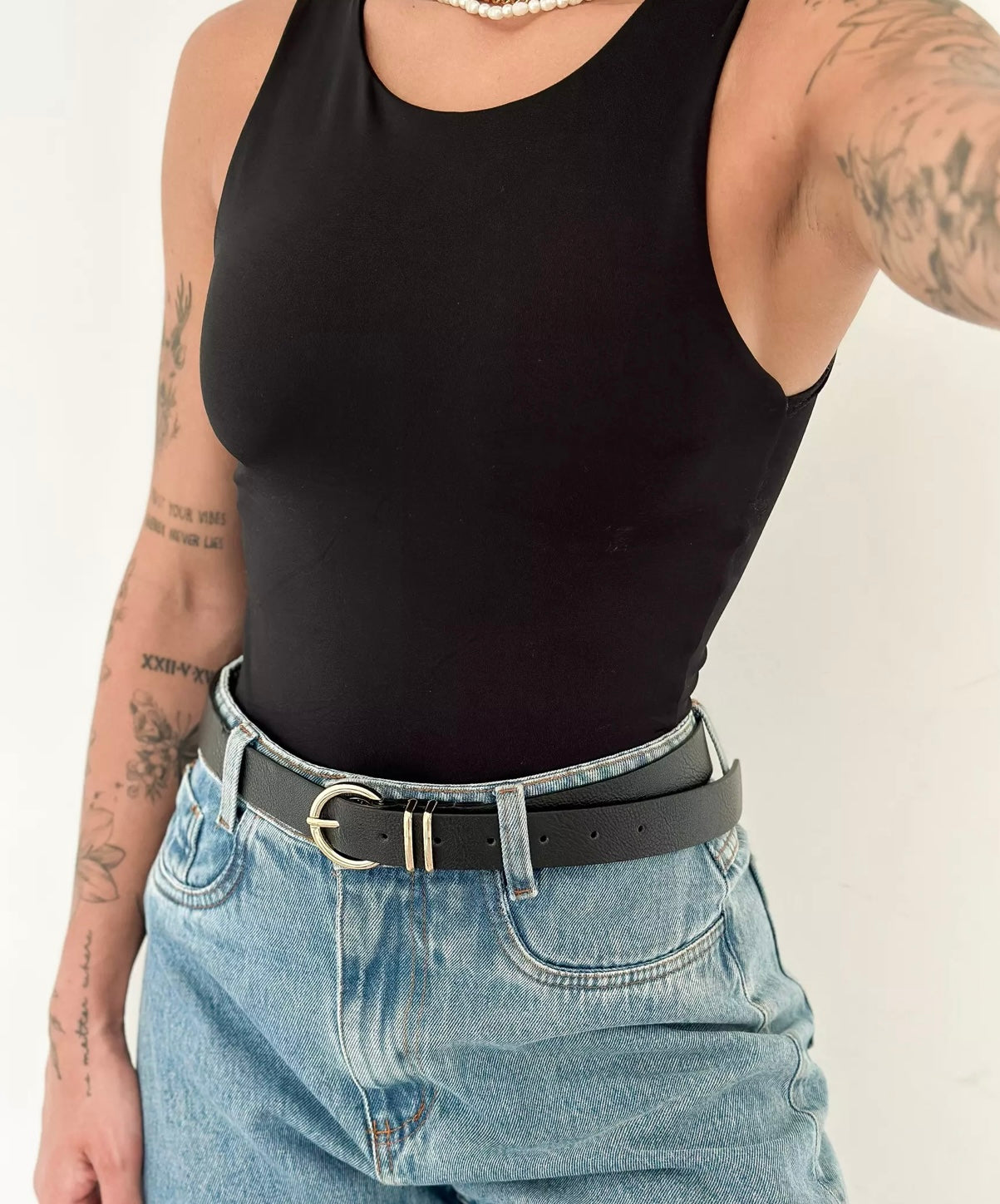 Black Tank Bodysuit