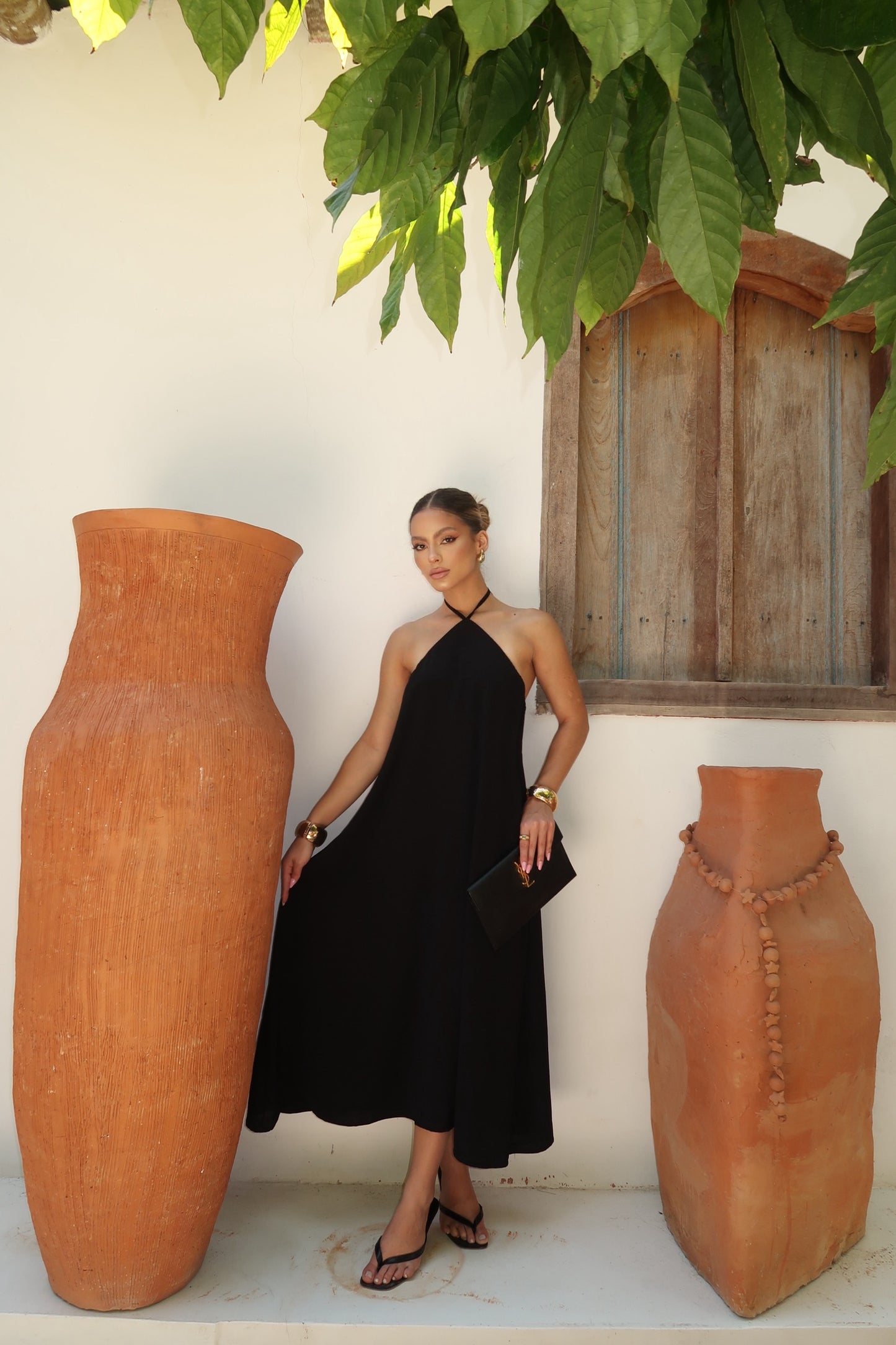 Black Halter Maxi Dress