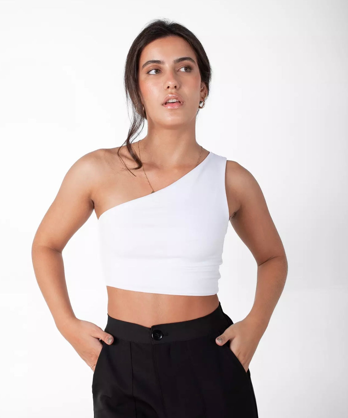 White Crop Top