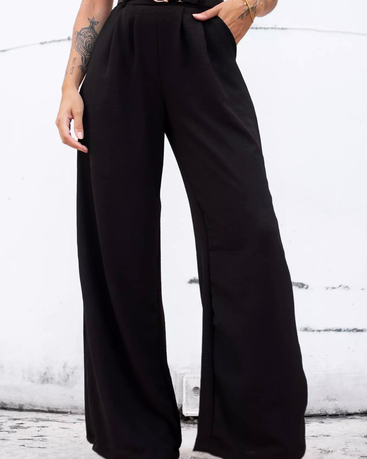 Black Flowy Pants