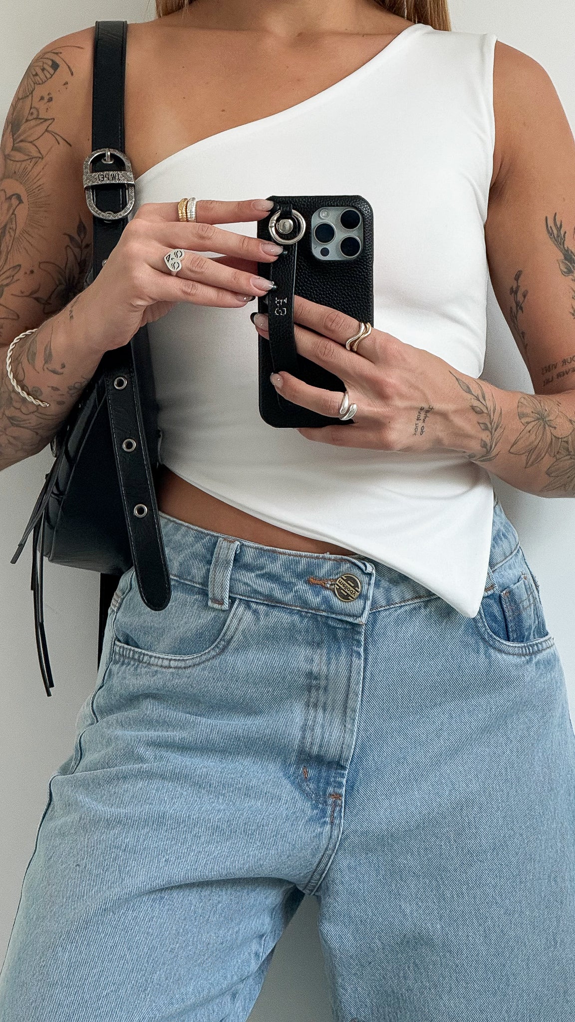 White Asymmetrical Top