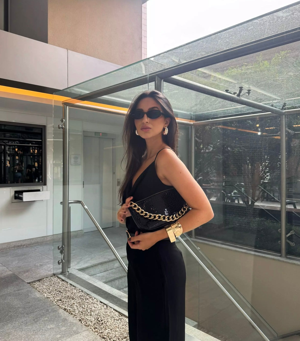 Black Drape Top