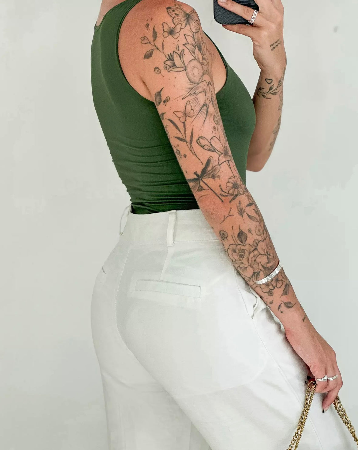 Green Tank Bodysuit