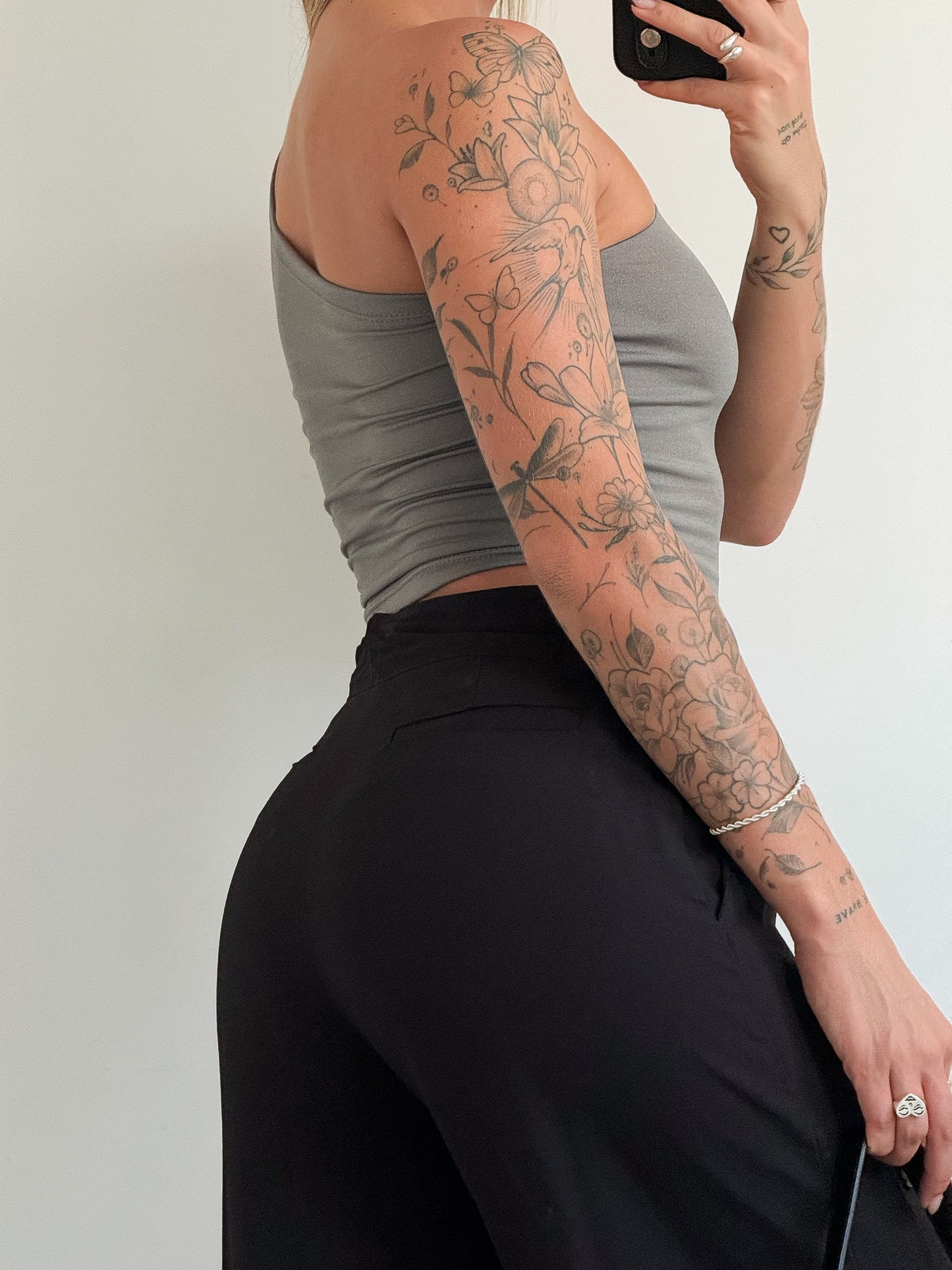 Gray Asymmetrical Top