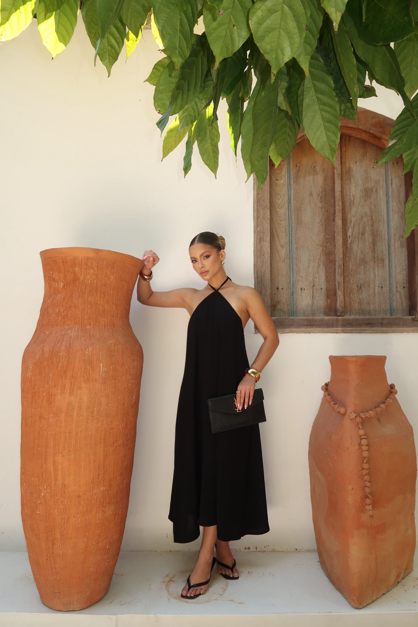 Black Halter Maxi Dress