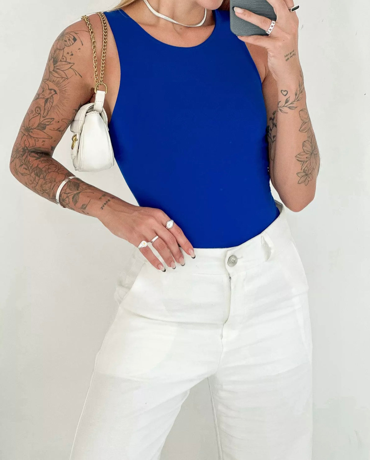 Blue Tank Bodysuit
