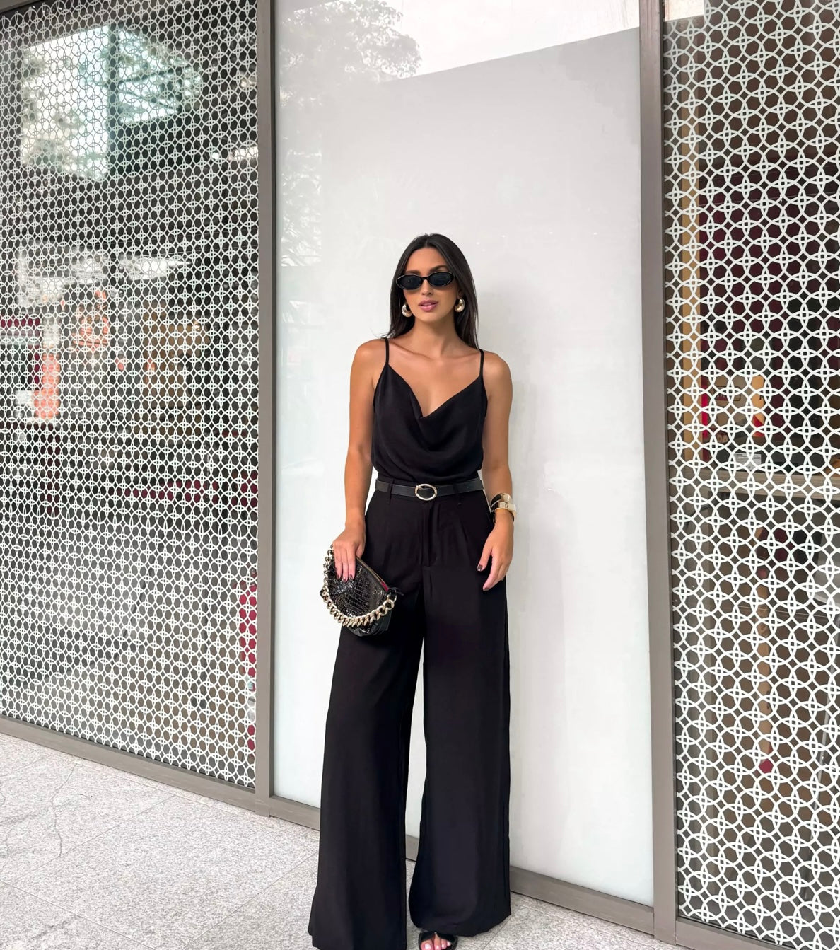 Black Drape Top