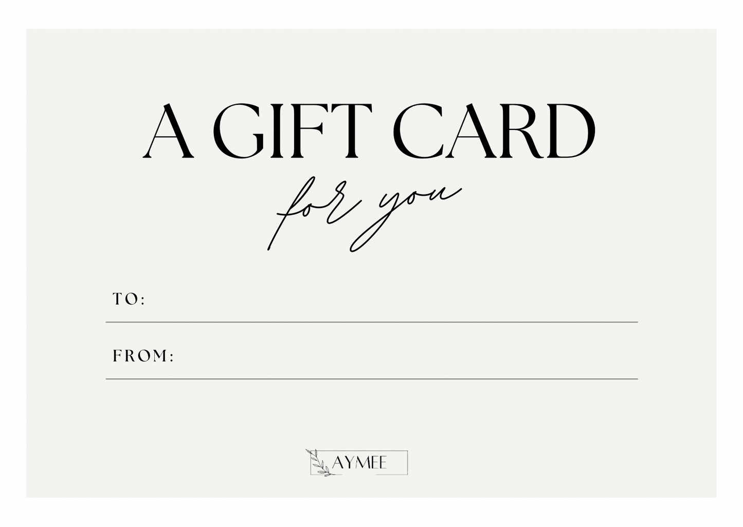 Gift Card