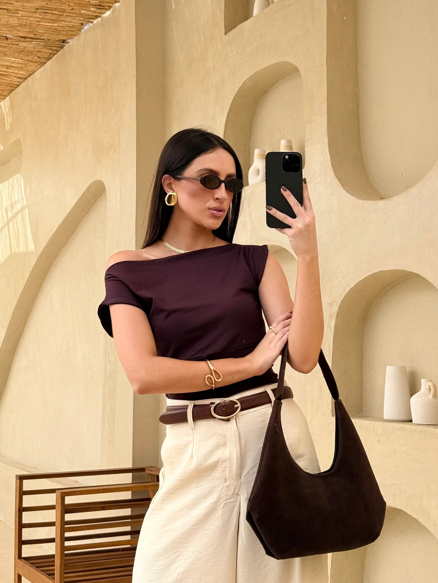 The Draped Off-Shoulder Top