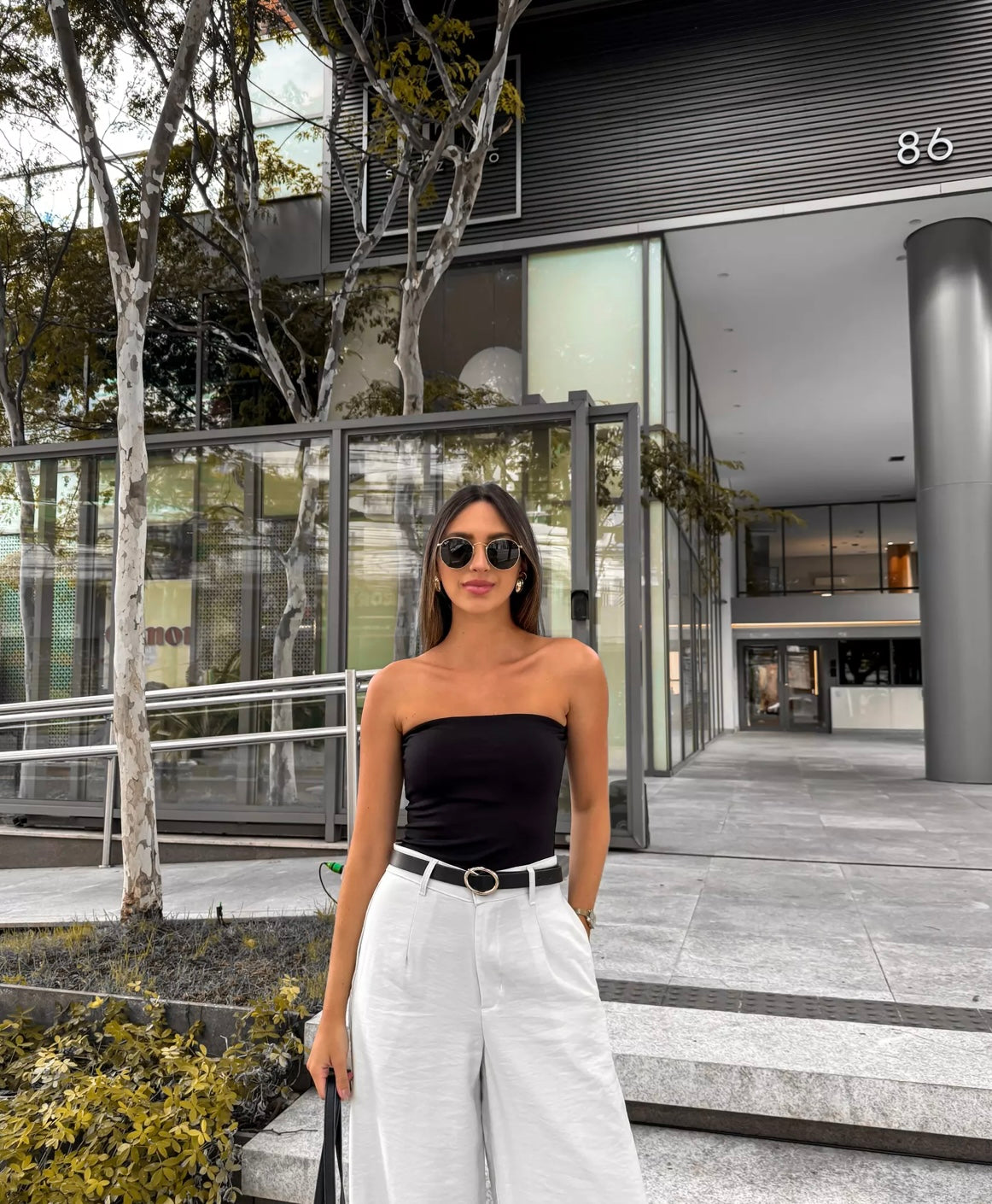 Black Sleeveless Bodysuit