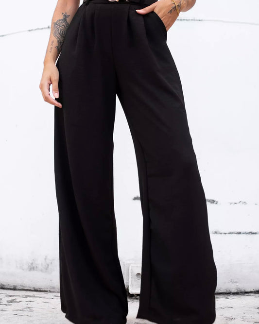 Black Flowy Pants