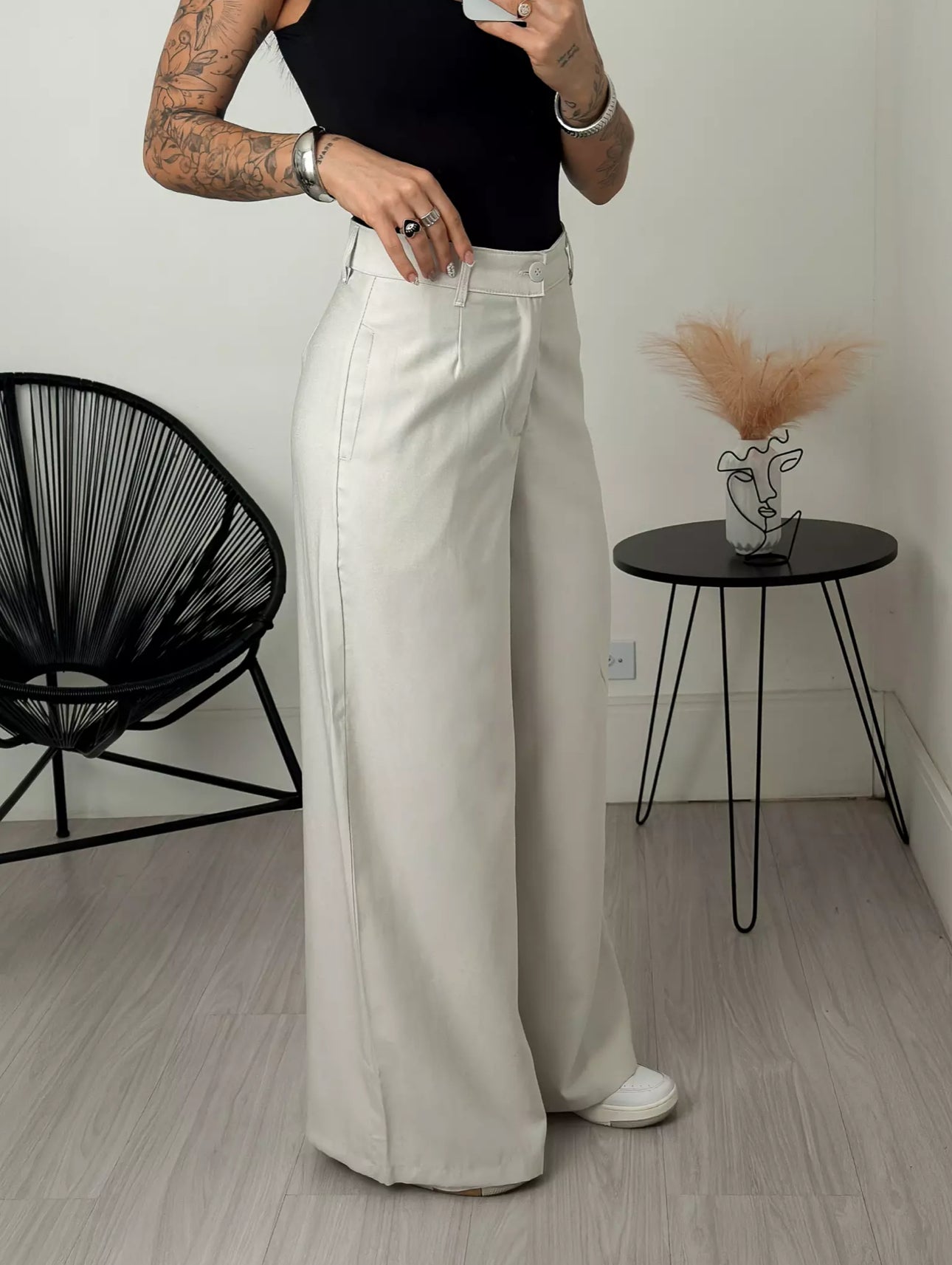 The Tailored Wide Leg Trouser