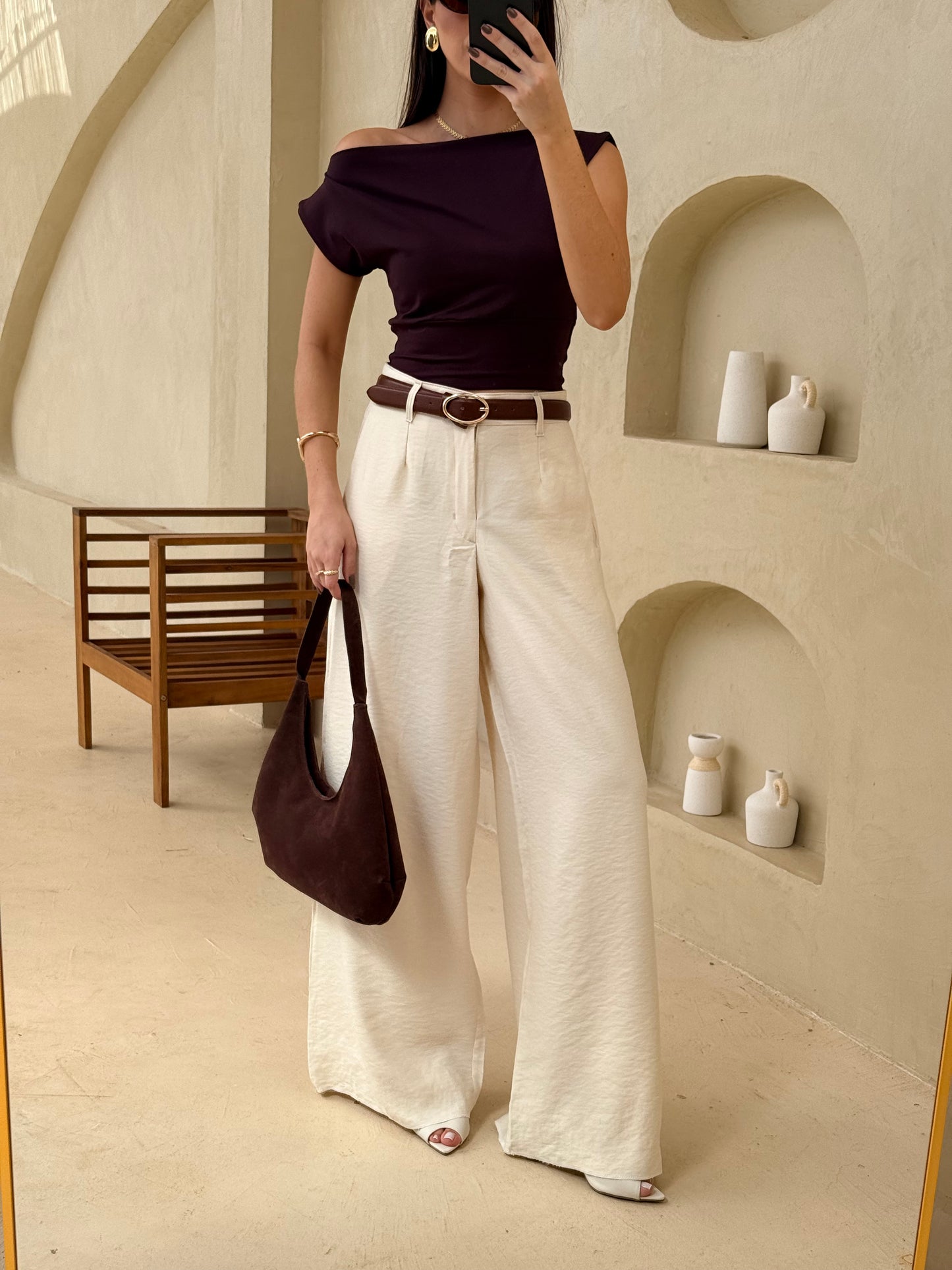 The Draped Off-Shoulder Top