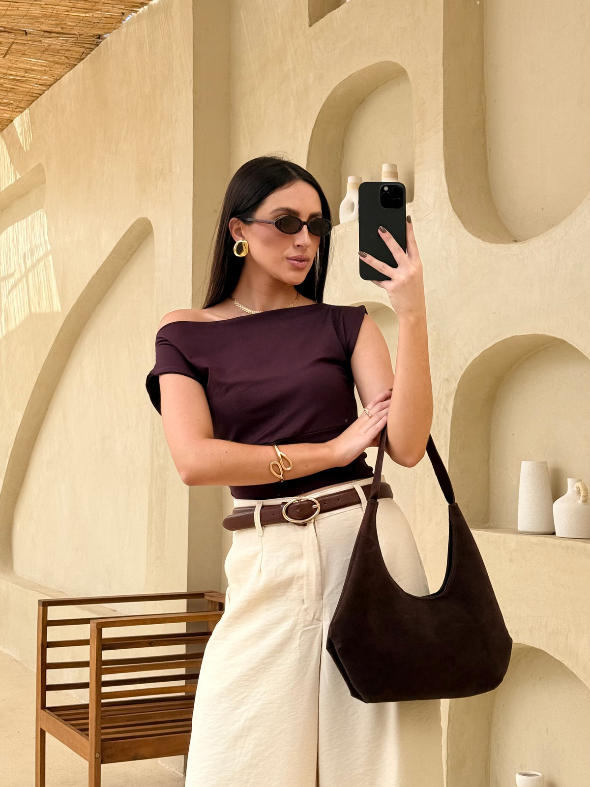 The Draped Off-Shoulder Top