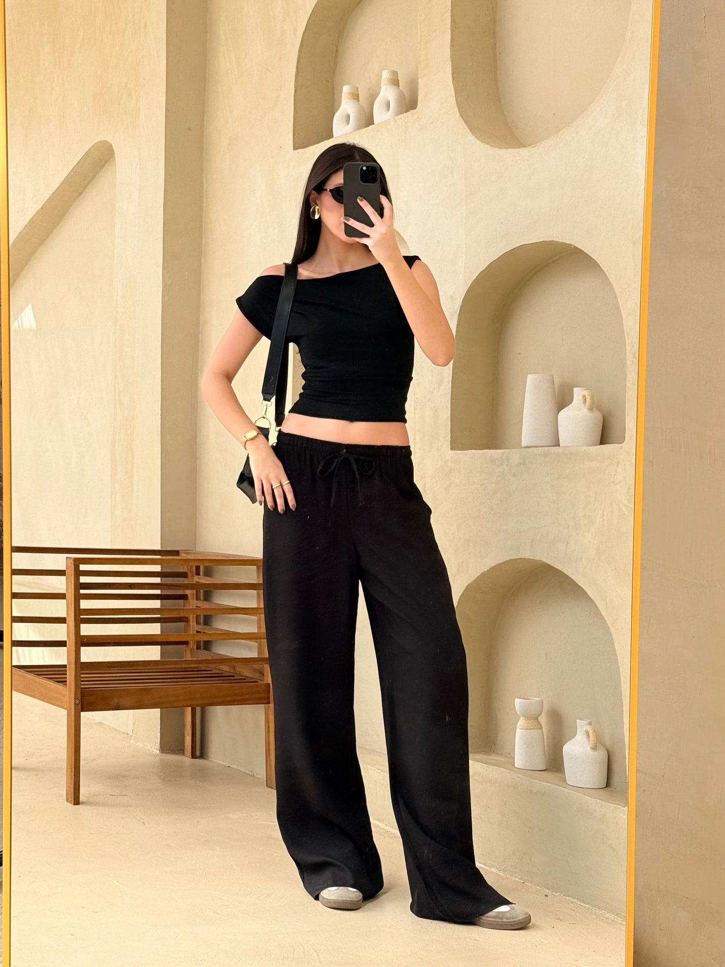 The Draped Off-Shoulder Top