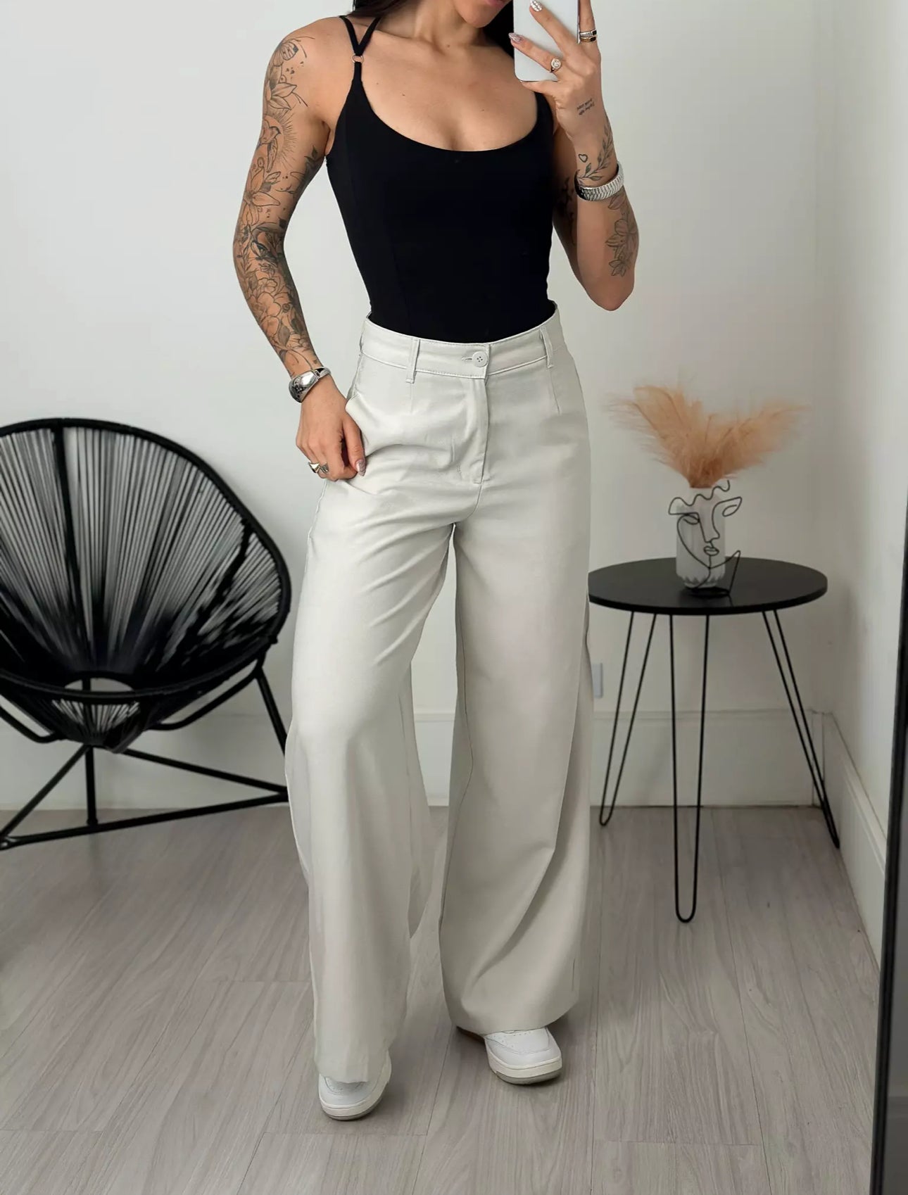 The Tailored Wide Leg Trouser