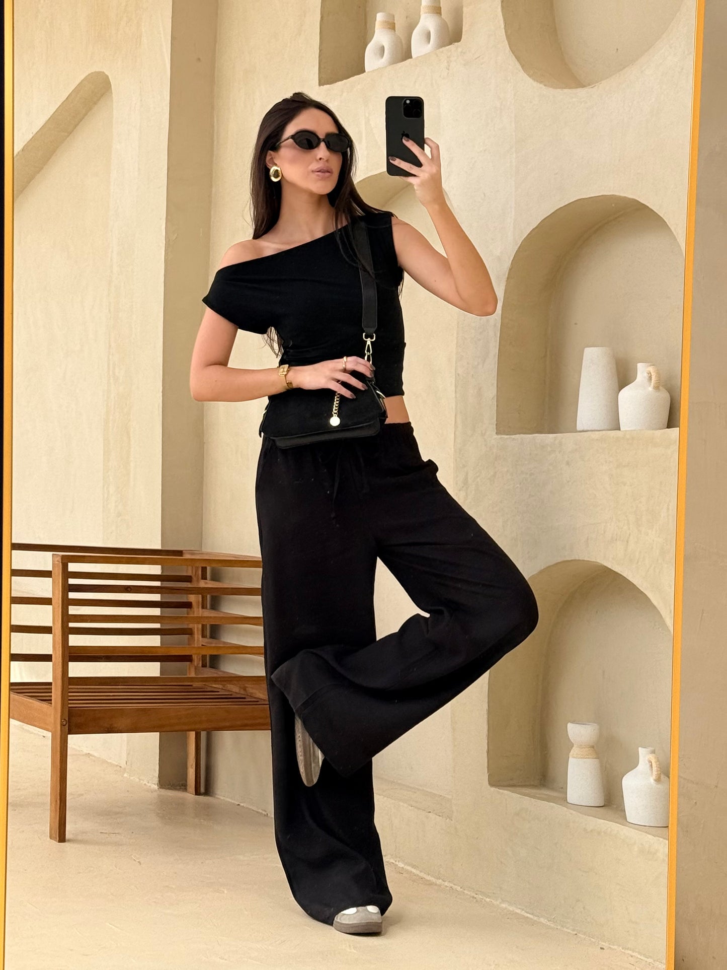 The Draped Off-Shoulder Top