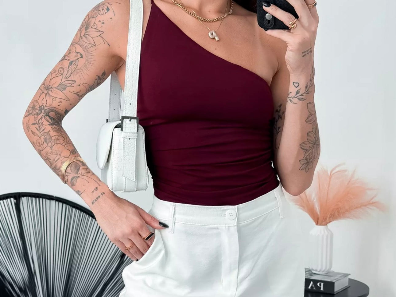 The One-Shoulder Sculpt Bodysuit